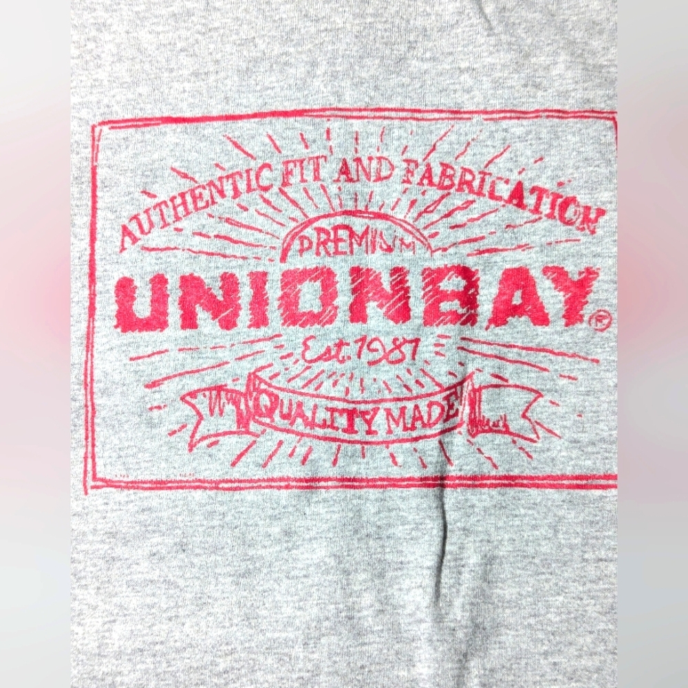 Unionbay NWT Vintage 90's Gray T-Shirt Size L - Picture 3 of 4